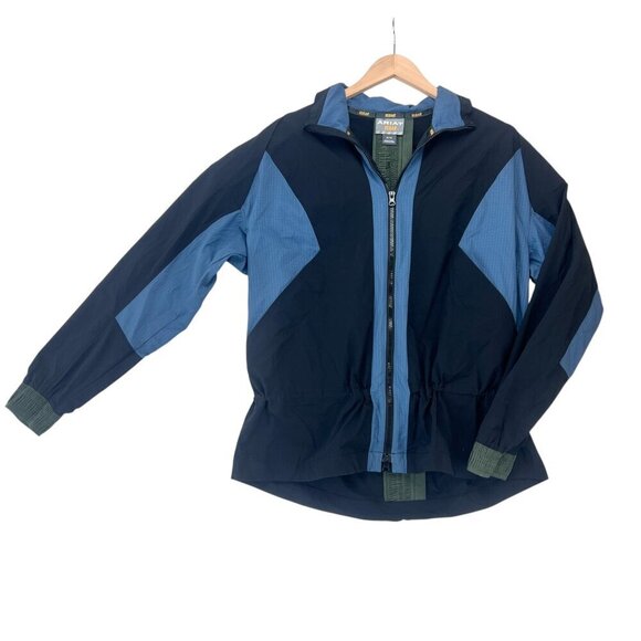 Ariat Rebar Black/Blue/Green Zip Up Windbreaker Vented Size M - Picture 1 of 15